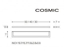 MEDIDAS TOALLERO LAVABO 30cm MICRA COSMIC